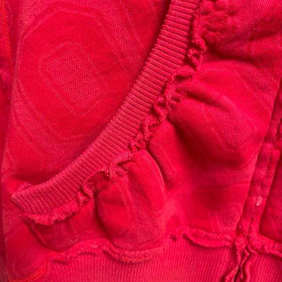 Nike Ohio State Full Zip Hooded Jacket Distressed Womens Size Small Ruffle - Picture 2 of 5